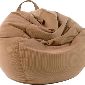 LPMOERA Stuffed Animal Storage Bean Bag Chair Cover (No Filler) for Kids and Adults.Pets Dogs/Cats Lazy Beds.Soft Premium