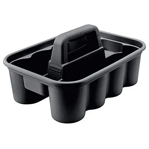 Rubbermaid Black Heavy-Duty Plastic Carry Caddy