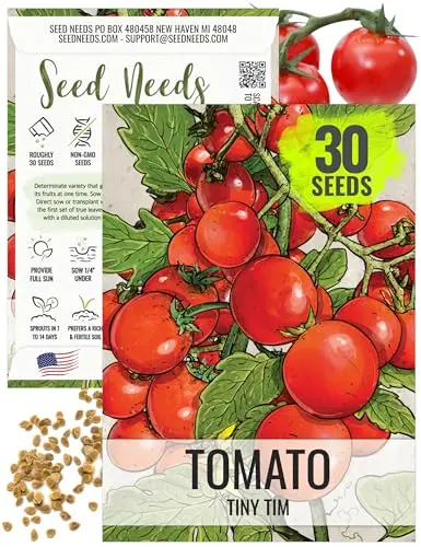 Seed Needs packet of Tiny Tim dwarf cherry tomato seeds