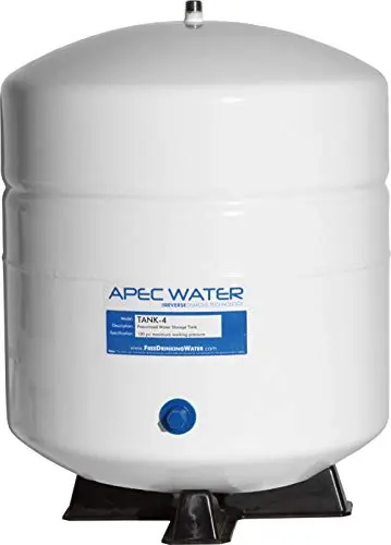 APEC Water Systems white 4-gallon pressurized storage tank for under-sink reverse osmosis systems