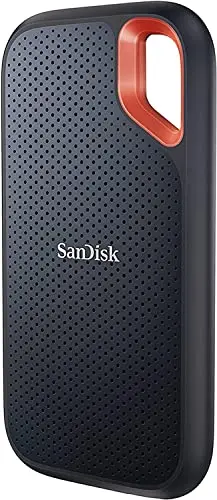 SanDisk 1TB Extreme Portable SSD with carabiner loop