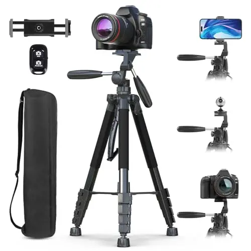 UBeesize black tripod with unique dual-handle pan head for precise control