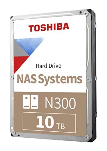 Toshiba N300 10TB NAS 3.5-Inch Internal Hard Drive