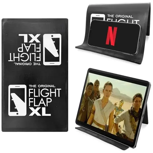 Flight Flap XL extra large gray flexible tablet holder folded and unfolded