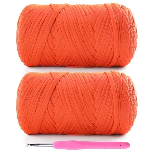 Lpalats Orange Red T-Shirt Yarn two-pack with hook
