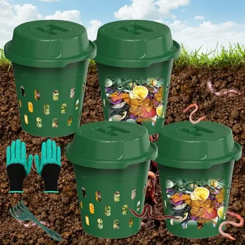TOP XIAN green inground worm composters buried in soil