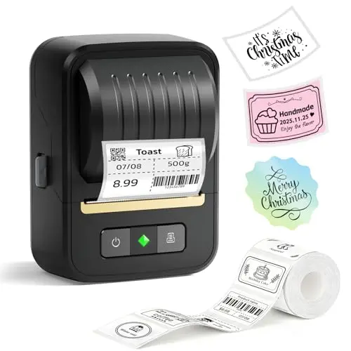 NADAIIN N20 compact black label maker held in hand